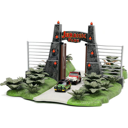 Jurassic Park Nano Scene Diorama with 2 Vehicles