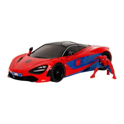 Marvel Comics Spider-Man with McLaren 720S 1:24 Scale Hollywood Ride Diecast Vehicle