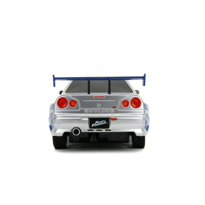 Fast & Furious 2002 Nissan Skyline GT-R (BNR34) 1:24 Scale Remote Control Vehicle
