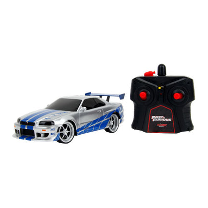 Fast & Furious 2002 Nissan Skyline GT-R (BNR34) 1:24 Scale Remote Control Vehicle