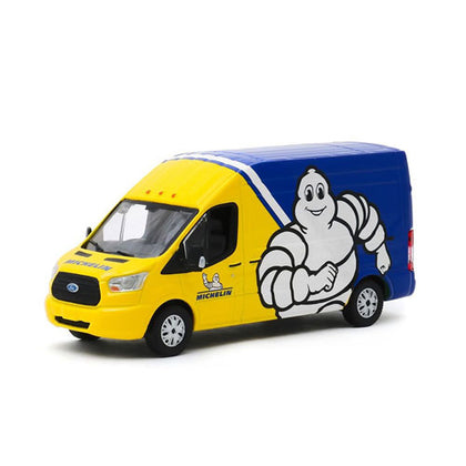 Michelin Tyres 2019 Ford Transit LWB High Roof 1:43 Scale Diecast Vehicle with Display Case