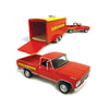 1967 Ford F-100 Sidchrome with Sidchrome Enclosed Car Hauler 1:64 Scale Diecast Vehicle