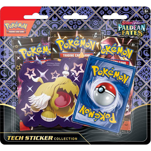 Pokemon TCG Scarlet & Violet Paldean Fates Shiny Greavard Tech Sticker Blister