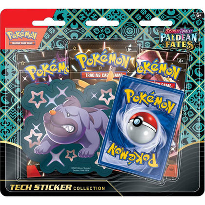 Pokemon TCG Scarlet & Violet Paldean Fates Shiny Maschiff Tech Sticker Blister