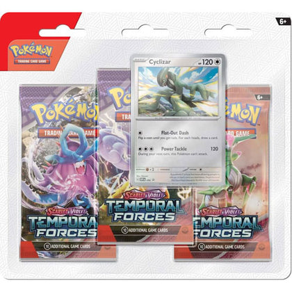 Pokemon TCG Scarlet & Violet Temporal Forces Cyclizar Triple Booster Blister