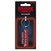 Stranger Things Rubber Keyring Retro Logo