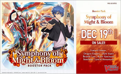 Cardfight! Vanguard DZ-BT11 Symphony of Might & Bloom Booster SEALED Box [16 Boosters]