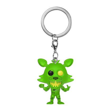 Five Nights at Freddys FNAF Special Delivery Radioactive Foxy Pocket Pop! Vinyl Keychain