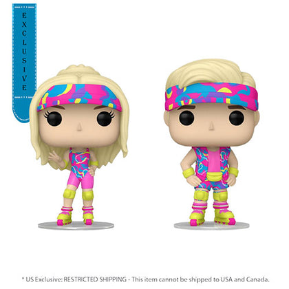 Barbie Movie (2023) Rollerskating Barbie & Ken US Exclusive Pop! Vinyl 2-Pack