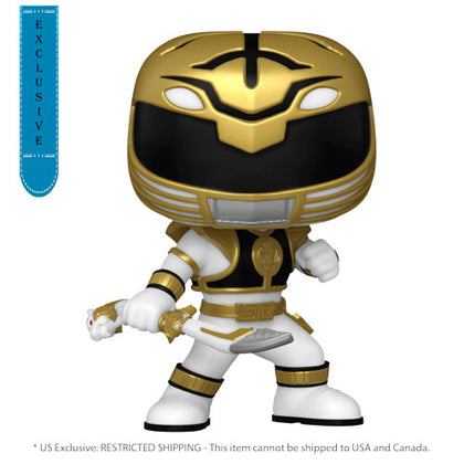 Power Rangers 30th Anniversary White Ranger with Sword US Exclusive Pop! Vinyl
