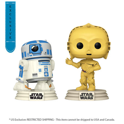 Disney 100th Anniversary Star Wars R2-D2 & C-3PO Retro Reimagined US Exclusive Pop! Vinyl 2-Pack