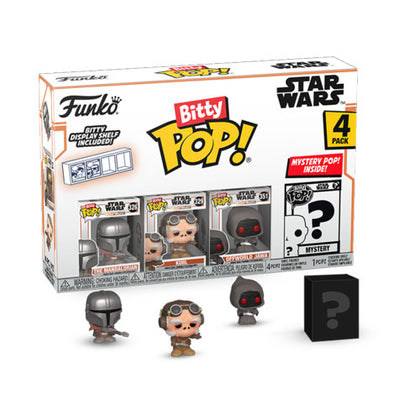 Star Wars The Mandalorian Din Djarin Bitty Pop! 4-Pack