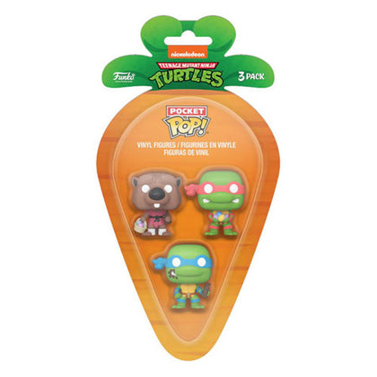 Teenage Mutant Ninja Turtles Splinter, Leonardo & Raphael Pocket Pop! Carrot 3-Pack