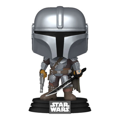 Star Wars Mandalorian Mandalorian with Dark Saber Pop! Vinyl