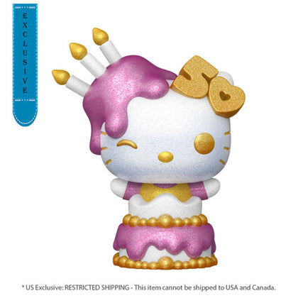 Hello Kitty 50th Anniversary Hello Kitty in Cake Diamond Glitter US Exclusive Pop! Vinyl