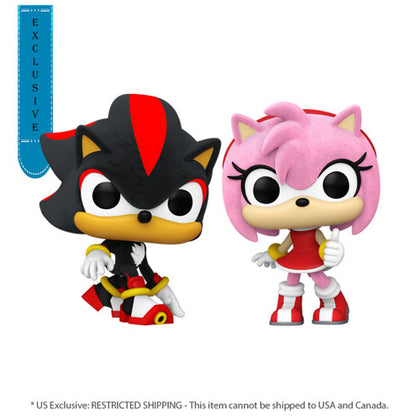 Sonic Shadow & Amy Rose US Exclusive Flocked Pop! 2-Pack