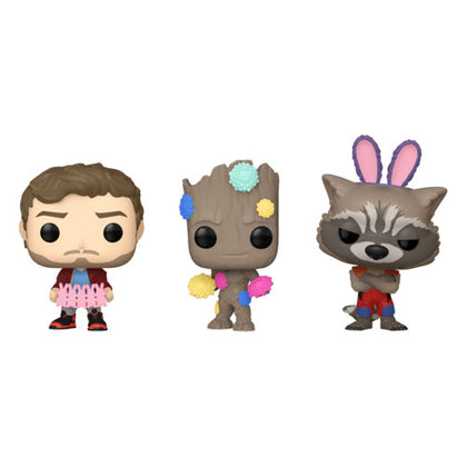 Guardians of the Galaxy Star-Lord, Groot, & Rocket Pocket Pop! Carrot 3-Pack