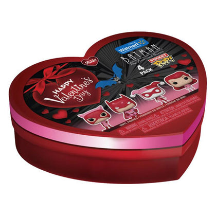 DC Comics Pink Valentines 2024 US Exclusive Pocket Pop Heart Box 4-Pack