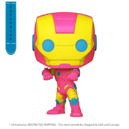 Marvel Comics Infinity Saga Iron Man MkIII US Exclusive Black Light Pop! Vinyl