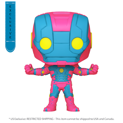 Marvel Comics Infinity Saga Iron Man Mk V US Exclusive Black Light Pop! Vinyl