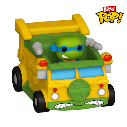 Teenage Mutant Ninja Turtles Leonardo with TMNT Van Bitty Pop! Ride