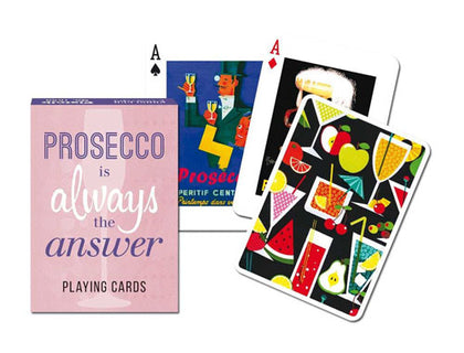 Prosecco Always the Answer Poker Playing Cards