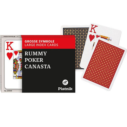 Piatnik Large Index Rummy, Poker & Canasta Playing Cards