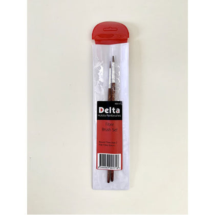 Delta Paint Brush Set with Vinyl Pouch 2 Pack
