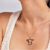 Couture Kingdom - Star Wars Grogu Crystal Outline Silver Necklace