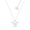 Couture Kingdom - Star Wars Grogu Crystal Outline Silver Necklace