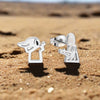 Couture Kingdom - The Mandalorian & Grogu Mix-Match Stud Silver Earrings