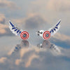 Couture Kingdom - Marvel Captain America Wing Stud Silver Earrings