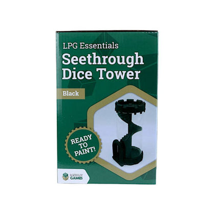 LPG Seethrough Dice Tower Black