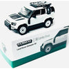 TW Land Rover Defender 90 Metallic White 1:64 Scale Diecast Vehicle