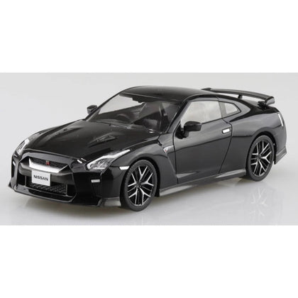 Aoshima Nissan GT-R Meteor Flake Pearl Black 1:32 Scale Plastic Model Snap Kit