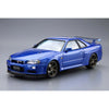Aoshima 2002 Nissan Skyline GT-R (BNR34) V-Spec II 1:24 Scale Plastic Model Kit