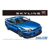 Aoshima 2002 Nissan Skyline GT-R (BNR34) V-Spec II 1:24 Scale Plastic Model Kit