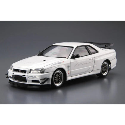 Aoshima Mine's 2002 Nissan Skyline GT-R (BNR34) 1:24 Scale Plastic Model Kit