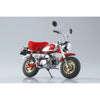 Aoshima Honda Monkey Special Shasta White x Candy Alamoana Red 1:12 Scale Diecast Vehicle