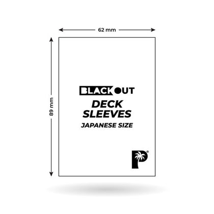 Deck Protector Palms Off Gaming Blackout Japanese 100ct Black