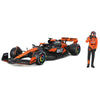 Bburago Formula Racing 2024 F1 McLaren MCL38 with Figure #81 Piastri 1:24 Scale Diecast Vehicle