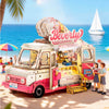 Robotime 3D Puzzle Creation Set TGS06 Beverly's Ice Cream Truck Wooden Model Kit