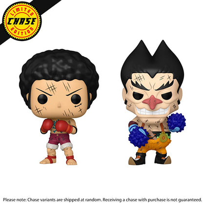 One Piece Luffy & Foxy CHASE Pop! Vinyl 2-Pack