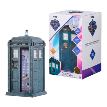 Doctor Who The Fifteenth Doctor's TARDIS Action Figure with Lights & Sound