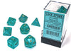 Chessex Borealis Luminary Teal/Gold 7 Die Set