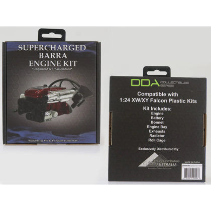 DDA Ford XW/XY Supercharged Barra 6 Cylinder Engine 1:24 Scale Plastic Kit Accessory