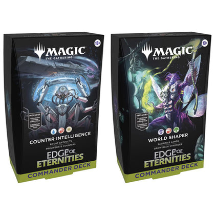 Magic the Gathering Edge of Eternities Commander Deck PAIR (2 Commander Decks in Total)