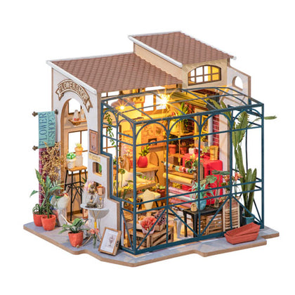 Robotime DIY Miniature House Emilys Flower Shop