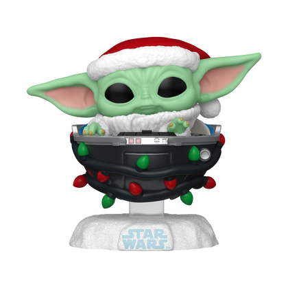 Star Wars The Mandolorian Santa Grogu in Pram Pop! Vinyl