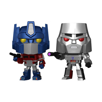 Transformers 40th Anniversary 1st Generation Optimus Prime & Megatron Metallic US Exclusve Pop! Vinyl 2-Pack